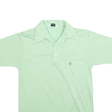 GRAND SLAM Mens Light Green Short Sleeve Plain Pocket Polo Shirt M Classic