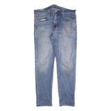 LEVI'S 502 Mens Jeans Blue Regular Straight Denim Medium W36 L34 Classic Fit Zip