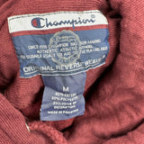 Reverse Weave Champion Lafayette Hoodie - Medium Burgundy Cotton Blend