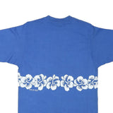 CRAZY SHIRT Mens Blue Hawaii T-Shirt M Short Sleeve Crew Neck Floral Print