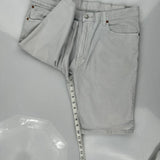 Levis Denim Shorts - 36W 10L Grey Cotton