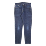 LEVI'S 512 Big E Mens Blue Slim Skinny Denim Medium W30 L27 Cotton Blend Zip