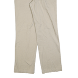 DICKIES Mens Cotton Blend Beige Regular Fit Straight Leg Trousers W36 L34