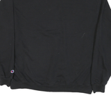 CHAMPION Mens Black Santa Cruz Crew Neck XL Cotton Blend Pullover Sweatshirt