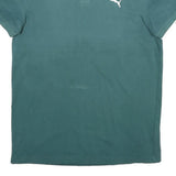 PUMA Mens Green Polo Shirt Short Sleeve Plain M Cotton Blend Sport Casual