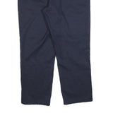 DICKIES Mens Cotton Blend Navy Regular Straight Trousers W40 L30 Workwear Casual