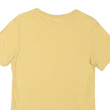 LEVI'S Mens Yellow Cotton Blend T-Shirt S Short Sleeve Round Neck Logo Print