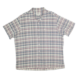 RALPH LAUREN POLO JEANS COMPANY Mens Blue & Pink Check Shirt XL Classic Short