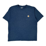 Carhartt T-Shirt - XL Blue Cotton