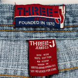 Hip Hop Three Denim Shorts - 34W 14L Blue Cotton