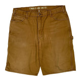 Dickies Carpenter Shorts - 36W 10L Brown Cotton