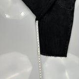 Levis Denim Shorts - 37W 11L Black Denim