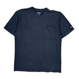 Dickies T-Shirt - Large Blue Cotton