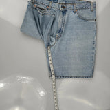 Levis Denim Shorts - 32W 10L Light Wash Cotton