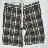 Levis Checked Shorts - 38W 10L White Cotton