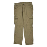 Carhartt Cargo Pants - 35W 32L Khaki Cotton Blend