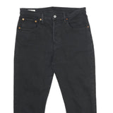 LEVI'S 501 BIG E Mens Jeans Black Classic Straight Denim Raw W32 L23 Vintage