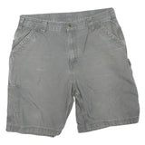 CARHARTT Mens Shorts Grey Casual Cotton Blend L W36 Workwear Pockets