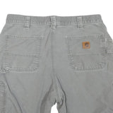 CARHARTT Mens Shorts Grey Casual Cotton Blend L W36 Workwear Pockets