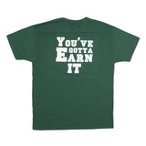 RUSSELL ATHLETIC Mens Green Basketball Graphic T-Shirt L Short Sleeve Crew Neck