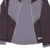 SALOMON Womens Purple & Grey Zip Up Polyester Blend Slim Jacket L