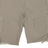 DICKIES Mens Shorts Beige Cargo Cotton Blend L W36 Workwear Comfort Style
