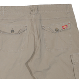 DICKIES Mens Shorts Beige Cargo Cotton Blend L W36 Workwear Comfort Style