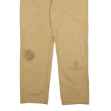 CARHARTT Mens Cotton Blend Beige Relaxed Straight Trousers W34 L30 Workwear
