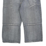 COMET Mens Shorts Blue Denim Casual M W34