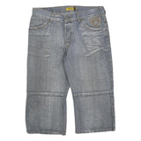 COMET Mens Shorts Blue Denim Casual M W34