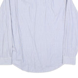 TOMMY HILFIGER Mens Blue Shirt L Cotton Blend Long Sleeve Button Formal