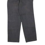 DICKIES Mens Cotton Blend Black Regular Straight Trousers W32 L31 Workwear Zip