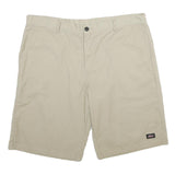 DICKIES Mens Shorts Beige Casual Plain 2XL W42 Workwear Relaxed Fit