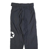 ONLINE Mens Black Regular Tapered Trousers W28 L30 Sports Style Zip Pockets