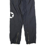 ONLINE Mens Black Regular Tapered Trousers W28 L30 Sports Style Zip Pockets