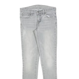 LEVI'S Womens Jeans Light Blue Slim Skinny Denim W26 L29 Zip Cotton Blend