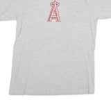 GENUINE MERCHANDISE Mens Grey & Red Graphic T-Shirt M Crew Neck Short Sleeve