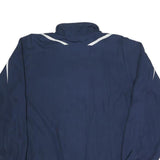ERIMA Mens Blue & Navy Track Jacket XL Polyester Plain Zip Sports Training