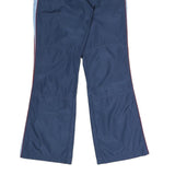 AOLES Womens Polyester Blend Navy Blue Regular Fit Straight Trousers W28 L30