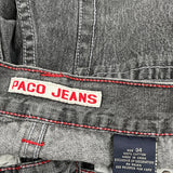 Paco Jeans Denim Shorts - 34W 11L Grey Cotton