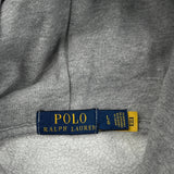 Polo By Ralph Lauren Hoodie - Large Gray Cotton Blend