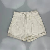 Levis Denim Shorts - 26W UK 6 Cream Cotton