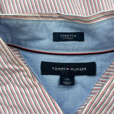 Tommy Hilfiger Striped Shirt - Large White Cotton