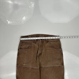 Dickies Double Knee Carpenter Pants - 32W 30L Brown Cotton