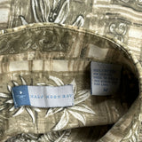 Unbranded Hawaiian Shirt - Medium Beige Cotton