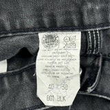 90S Made In USA Carhartt Double Knee Carpenter Pants - 35W 28L Gray Cotton