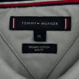 Tommy Hilfiger Slim Fit Polo Shirt - XL Grey Cotton