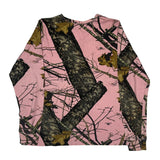 Realtree Camo Long Sleeve T-Shirt - Large Pink Cotton