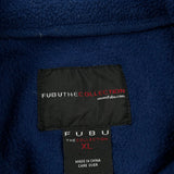Fubu Spellout Fleece Jacket - XL Blue Polyester