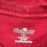 Carhartt Long Sleeve T-Shirt - XL Red Cotton